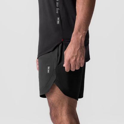 0823. Tetra-Lite® 7" Linerless Short - Black "Wings" | ASRV