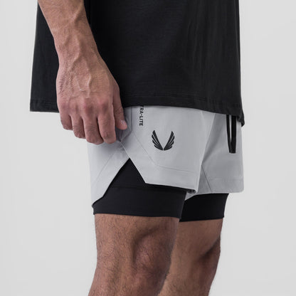 0865. Tetra-Lite® 5" Liner Short - Slate Grey "Wings"/Black | ASRV