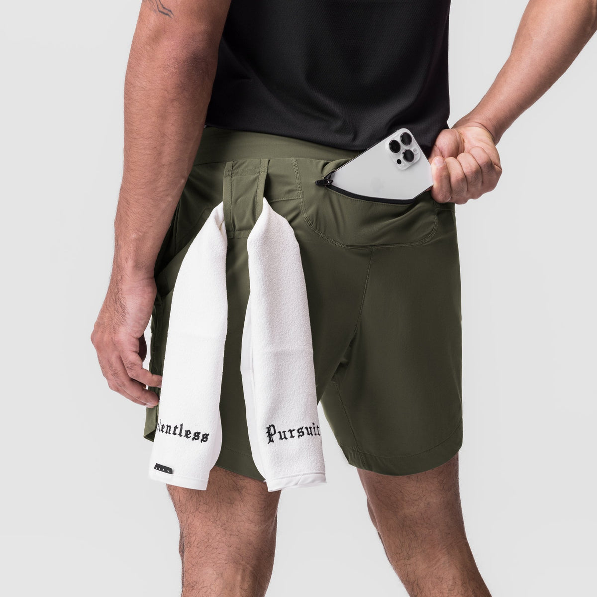 0823. Tetra-Lite® 7" Linerless Short - Olive "Wings" | ASRV