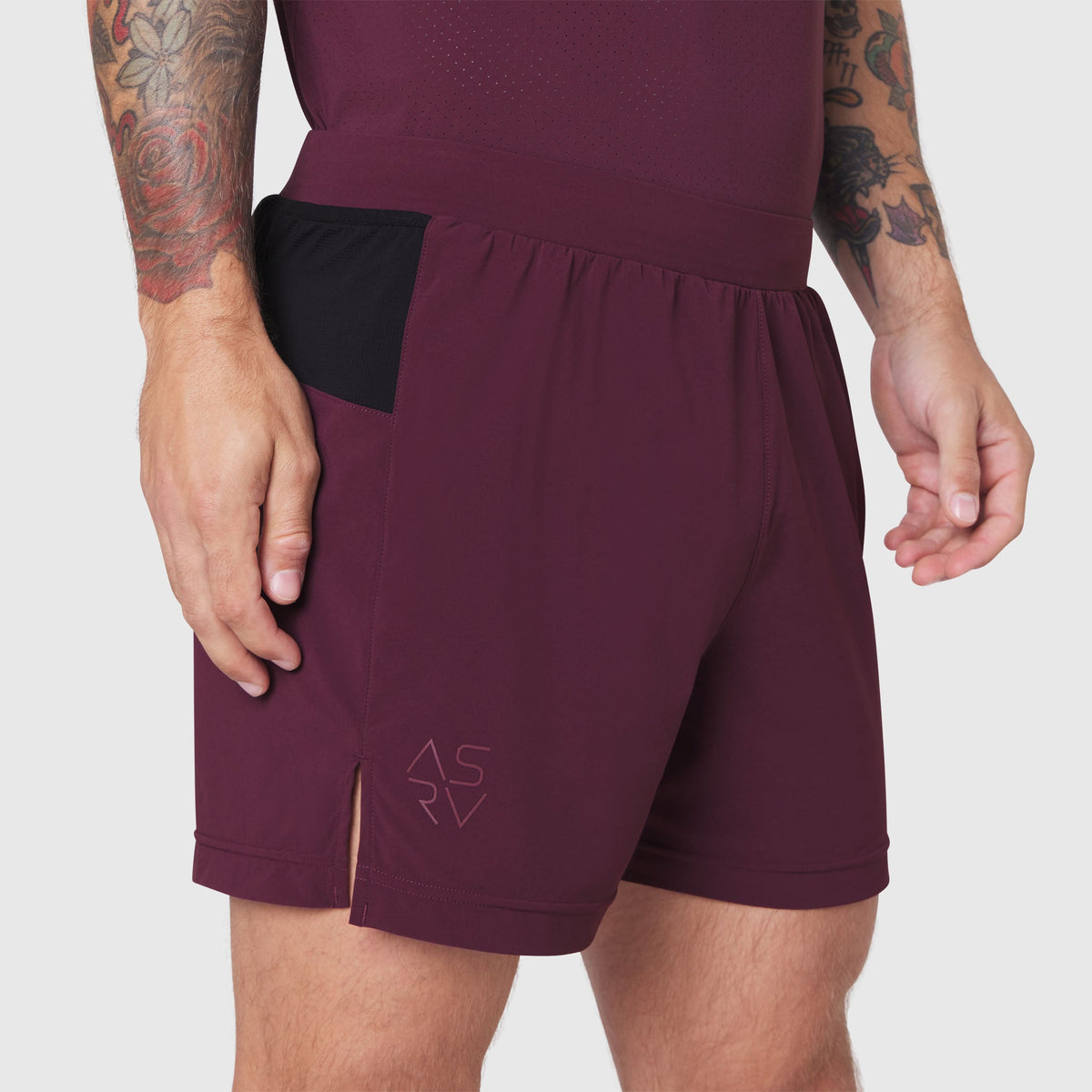 1194. Aerotex™ Distance Run Short - Merlot | ASRV