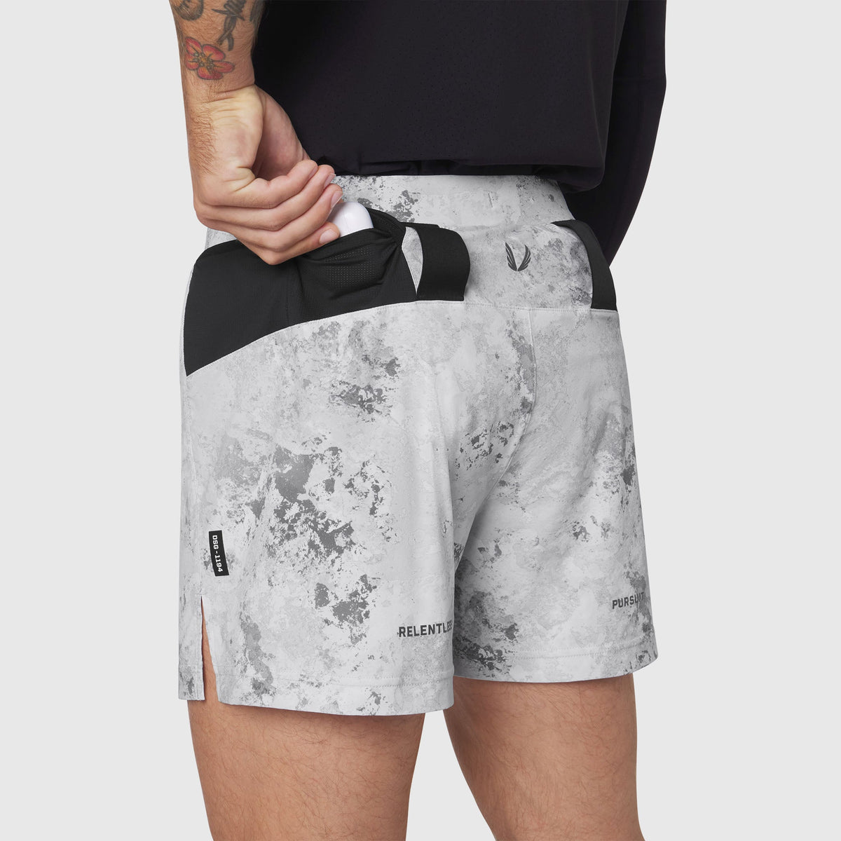 1194. Aerotex™ Distance Run Short - Sedona Snow Camo | ASRV