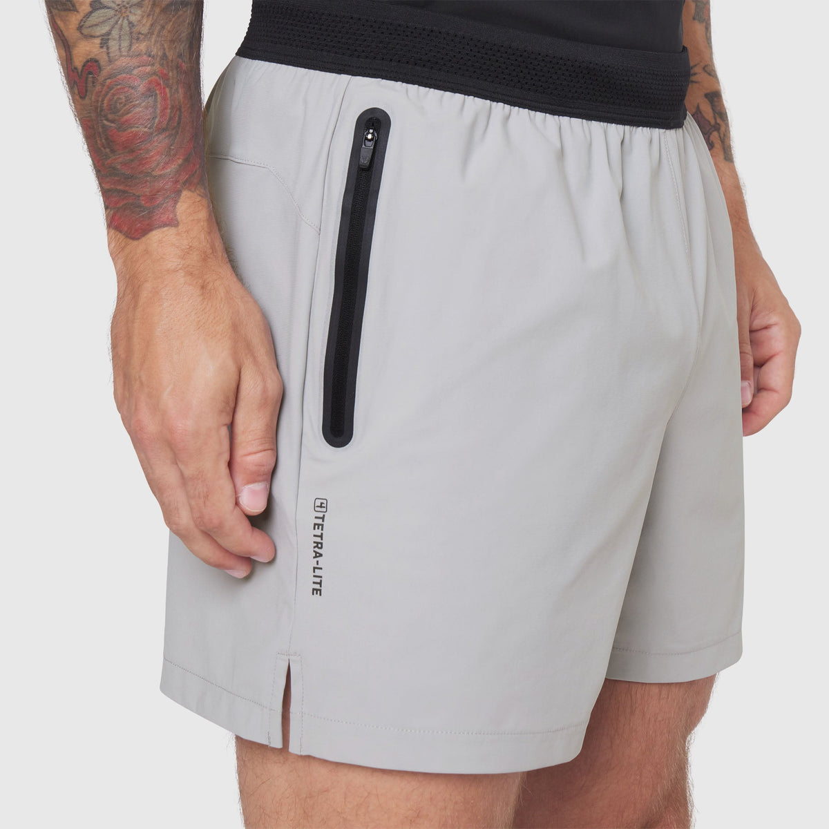 1195. TETRA-LITE® 5" Linerless Training Short - Slate Grey | ASRV