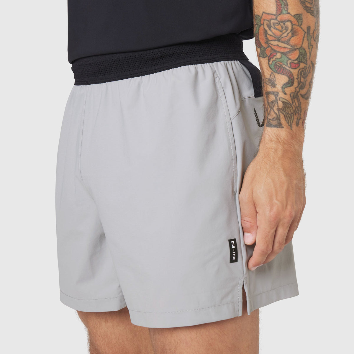 1195. TETRA-LITE® 5" Linerless Training Short - Slate Grey | ASRV