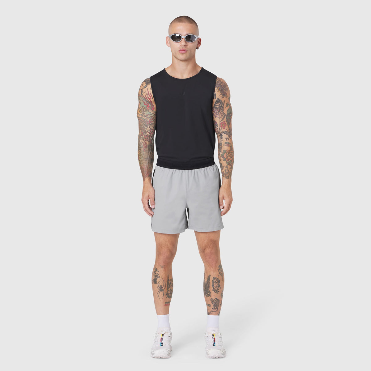 1195. TETRA-LITE® 5" Linerless Training Short - Slate Grey | ASRV