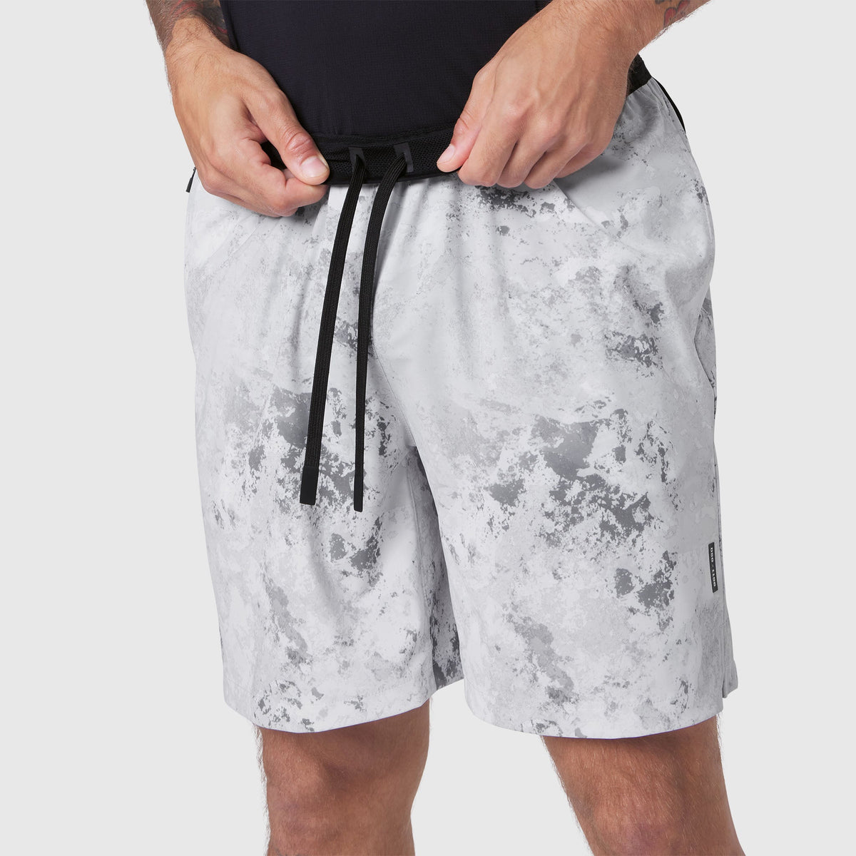 1196. TETRA-LITE® 7" Linerless Training Short - Sedona Snow Camo | ASRV