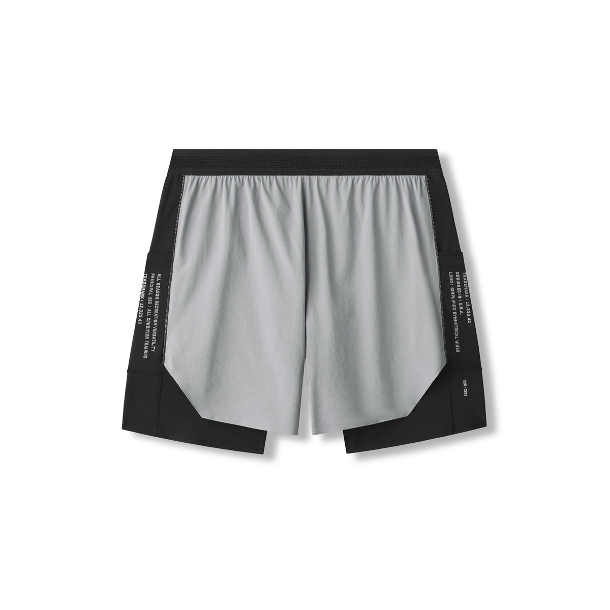 0953. Aerotex™ Hybrid Liner Short - Slate Grey/Black | ASRV