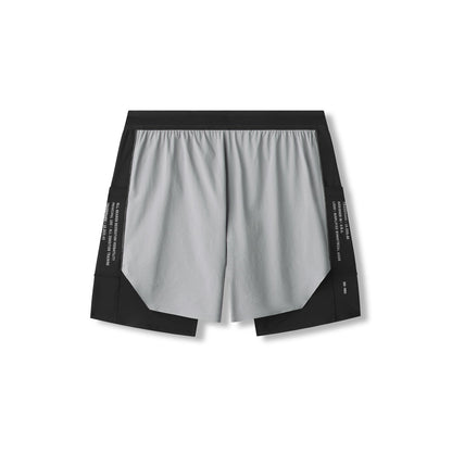 0953. Aerotex™ Hybrid Liner Short - Slate Grey/Black | ASRV
