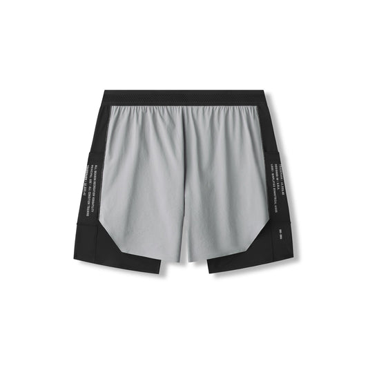 0953. Aerotex™ Hybrid Liner Short - Slate Grey/Black | ASRV