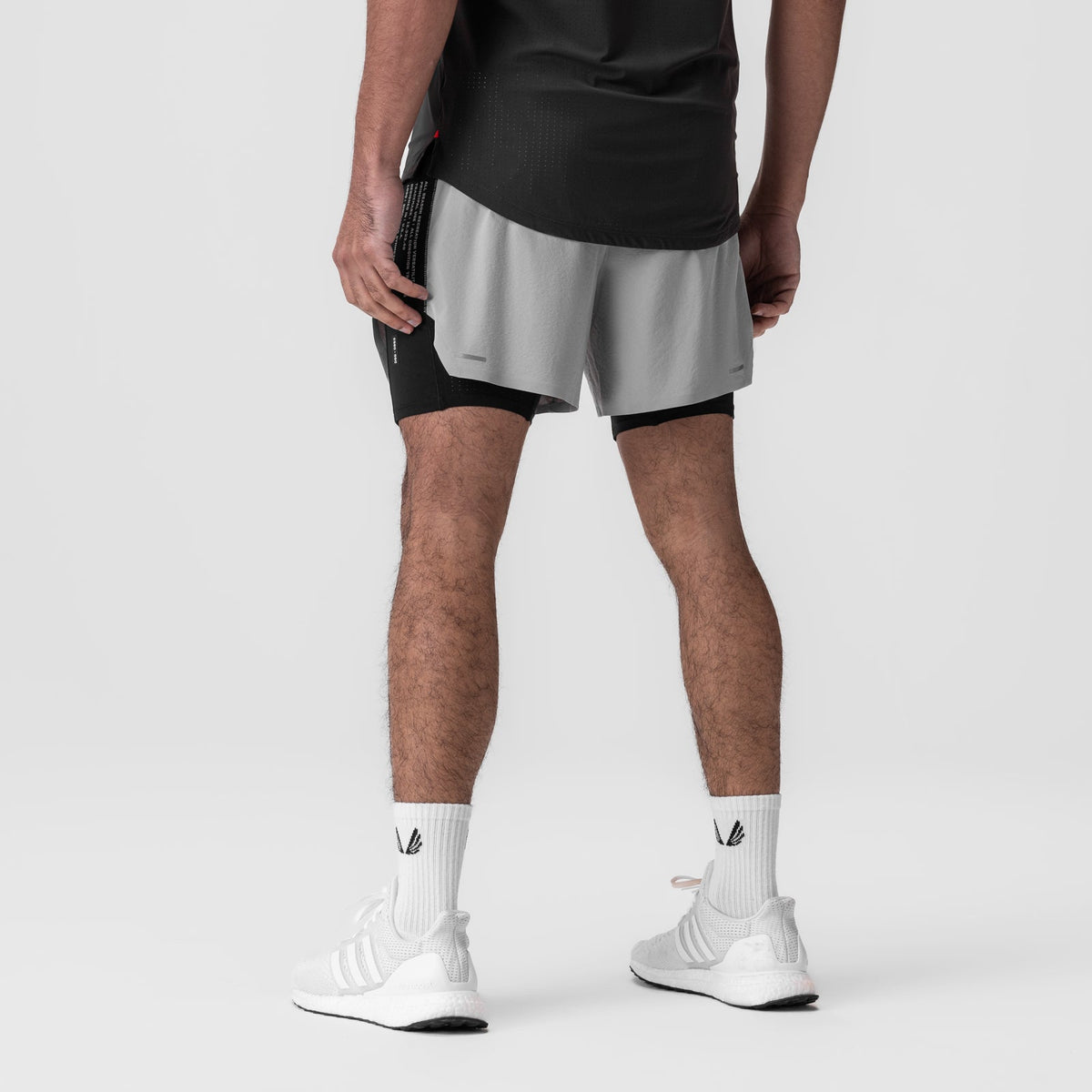 0953. Aerotex™ Hybrid Liner Short - Slate Grey/Black | ASRV