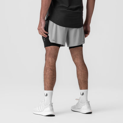 0953. Aerotex™ Hybrid Liner Short - Slate Grey/Black | ASRV