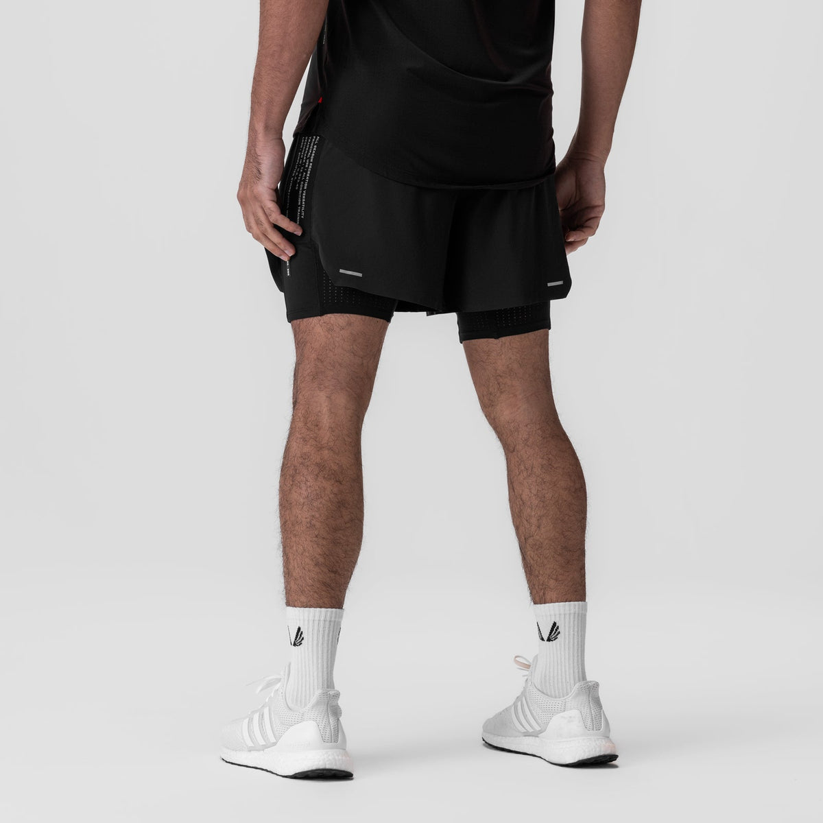 0953. Aerotex™ Hybrid Liner Short - Black/Black | ASRV