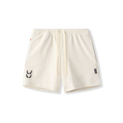 0954. Waffle Knit Sweat Short - Cream | ASRV