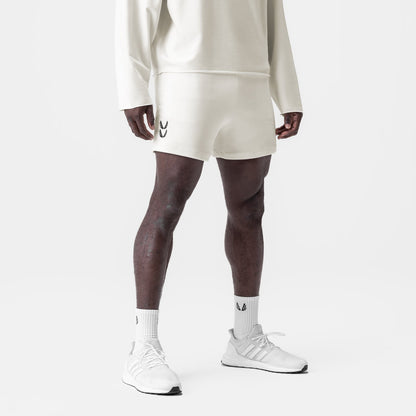 0954. Waffle Knit Sweat Short - Cream | ASRV