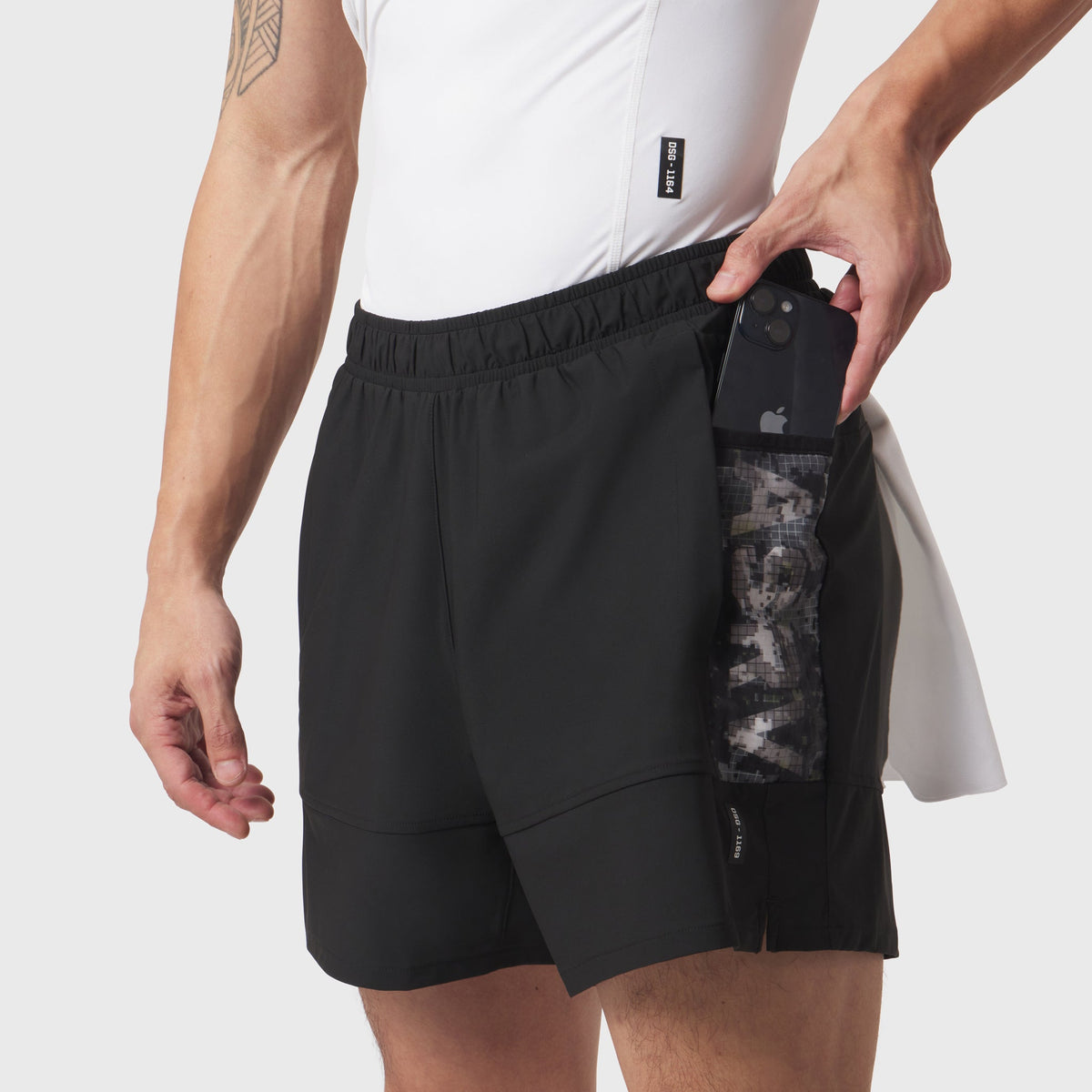 1169. Tetra-Lite® Adventure Short - Black | ASRV