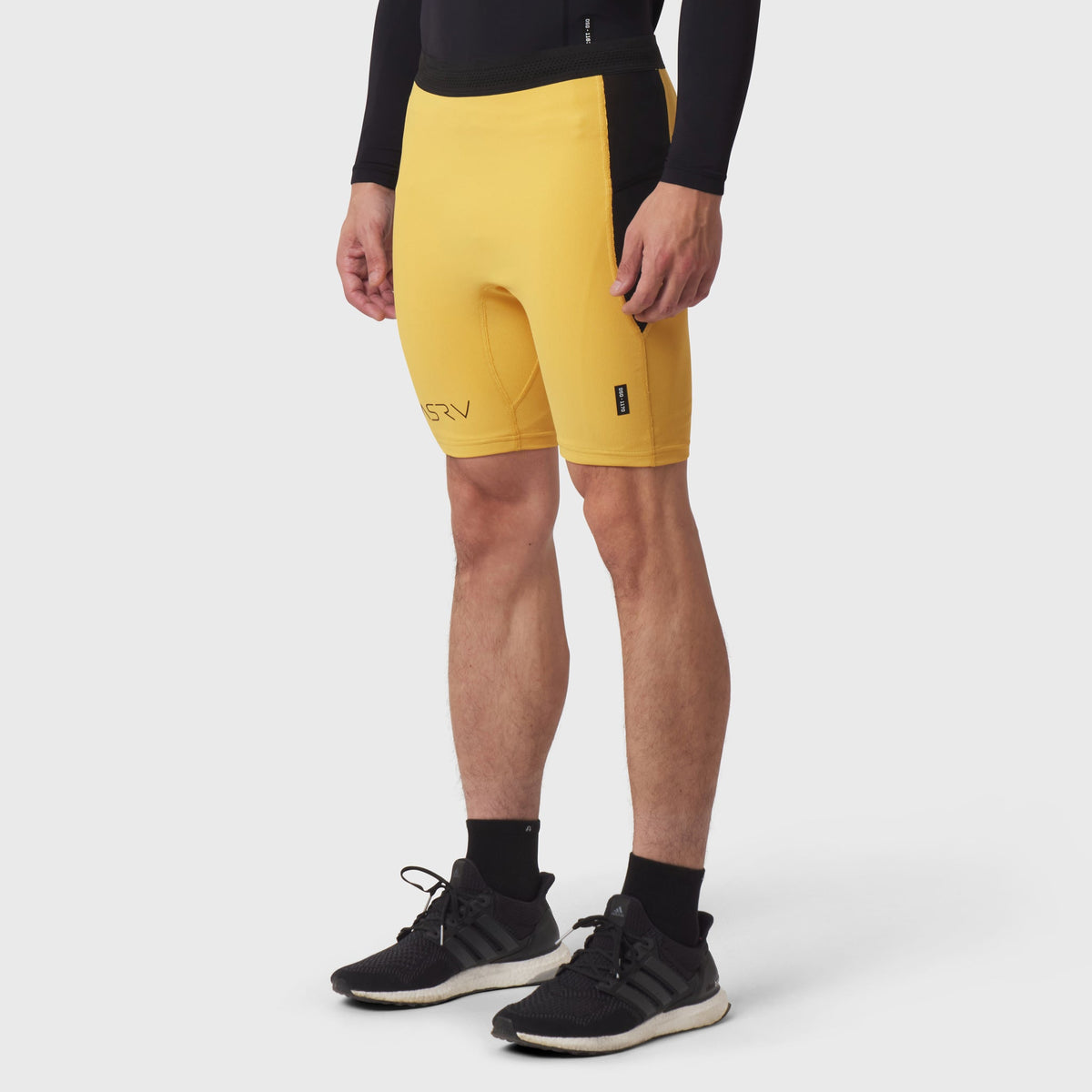 1170. Lycra® Ribbed Run Half-Tight - Amber | ASRV