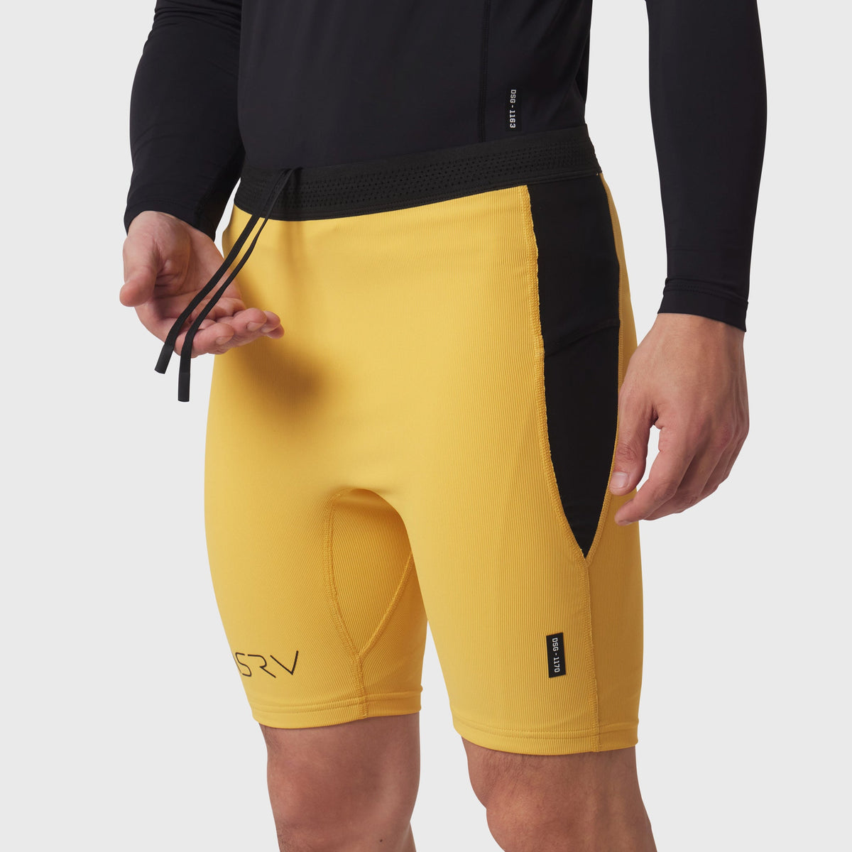 1170. Lycra® Ribbed Run Half-Tight - Amber | ASRV