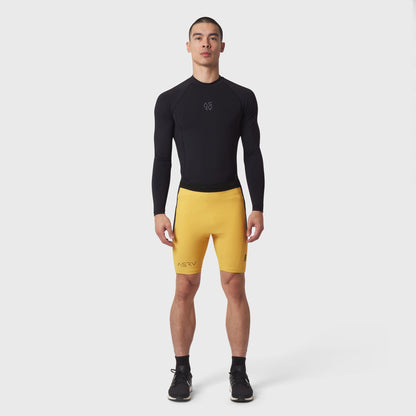 1170. Lycra® Ribbed Run Half-Tight - Amber | ASRV