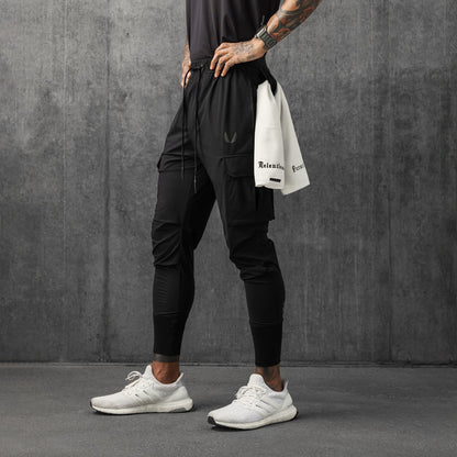 0825. Tetra-Lite® Cargo High Rib Jogger - Black | ASRV