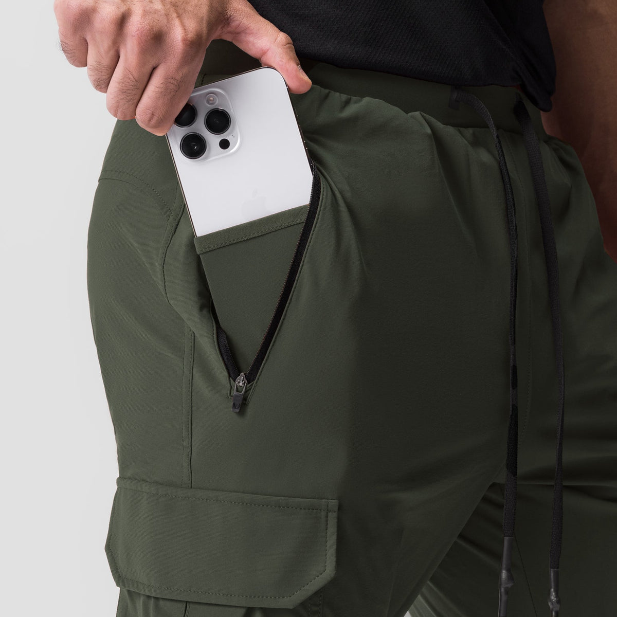 0825. Tetra-Lite® Cargo High Rib Jogger - Olive | ASRV