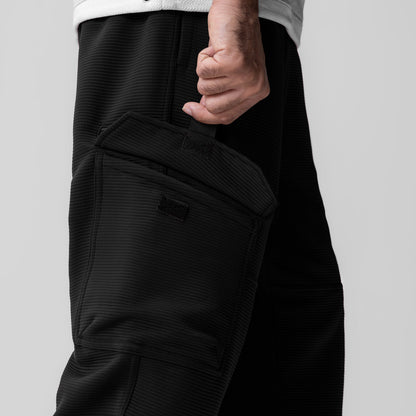 1033. Deltapeak® Cargo Cinch Jogger - Black | ASRV