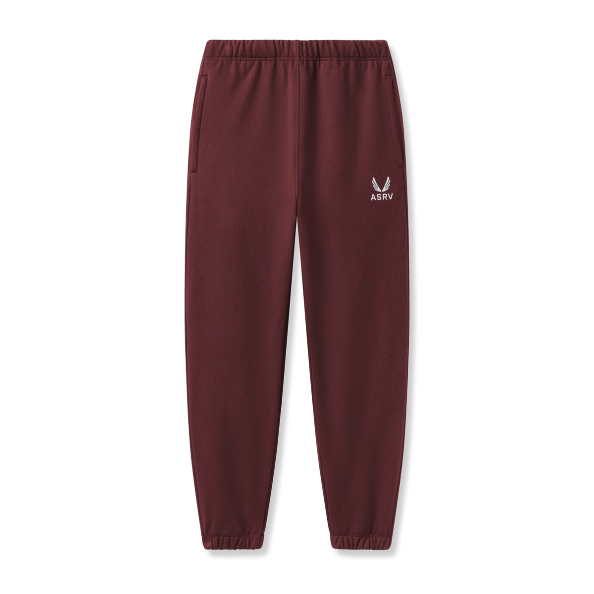 0655. Tech-Terry™ Oversized Sweats - Crimson "Emblem" | ASRV