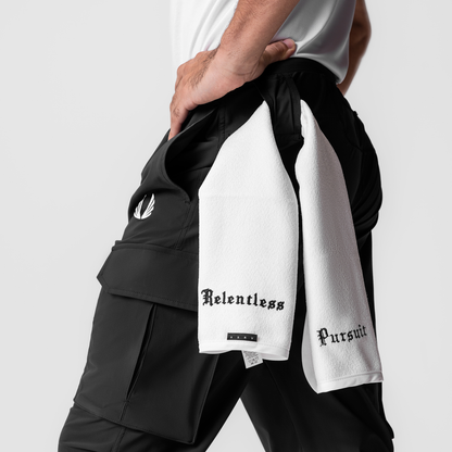 0825. Tetra-Lite® Cargo High Rib Jogger - Black "White Wings" | ASRV