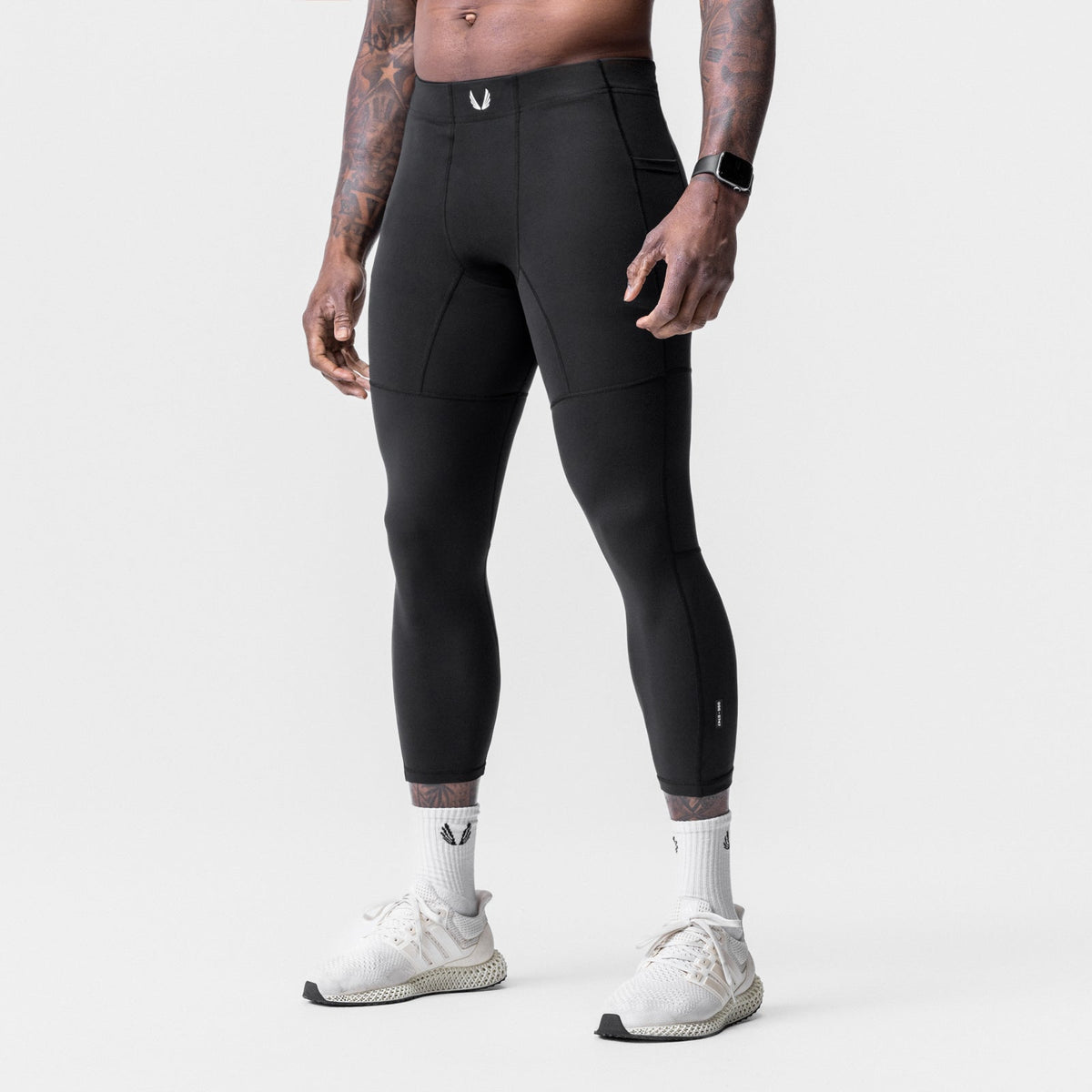 0747. WarpFlexx® Side Pocket 3/4-Length Legging - Black | ASRV