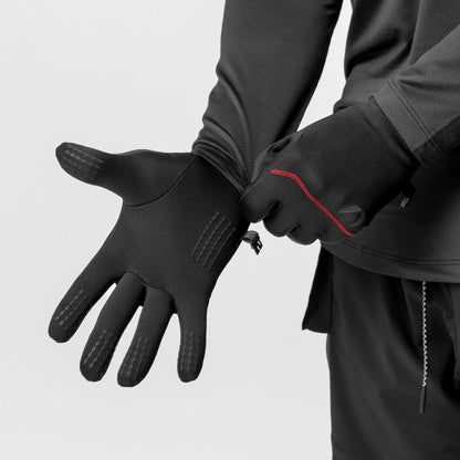 0671. Aeroheat® Lightweight Gloves - Black/Black | ASRV
