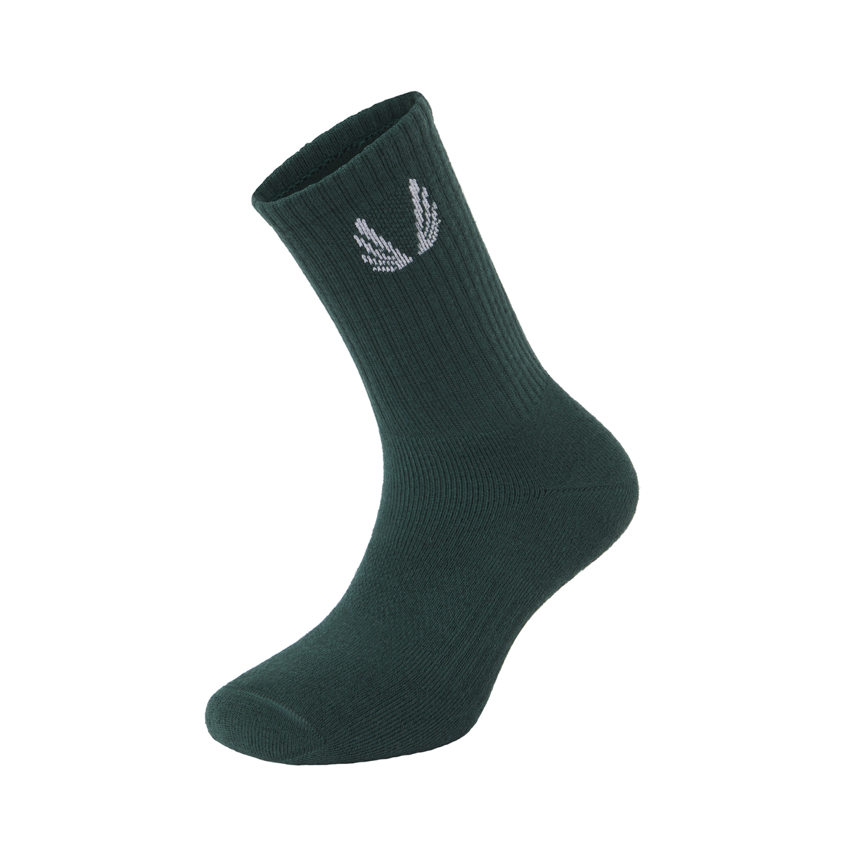 Essential Crew Socks (3 Pair) - Forest Green | ASRV