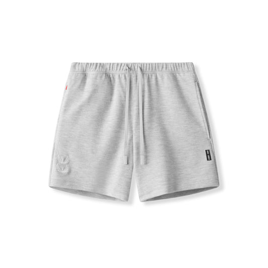 0954. Waffle Knit Sweat Short - Heather Grey | ASRV