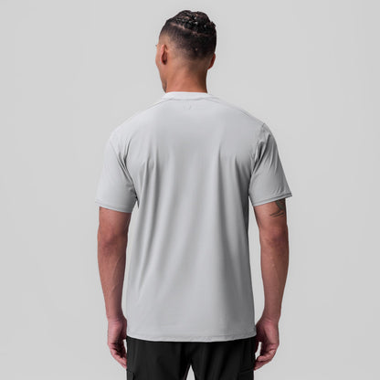 1087. Tetra-Lite® Ice Zip Tee - Slate Grey | ASRV