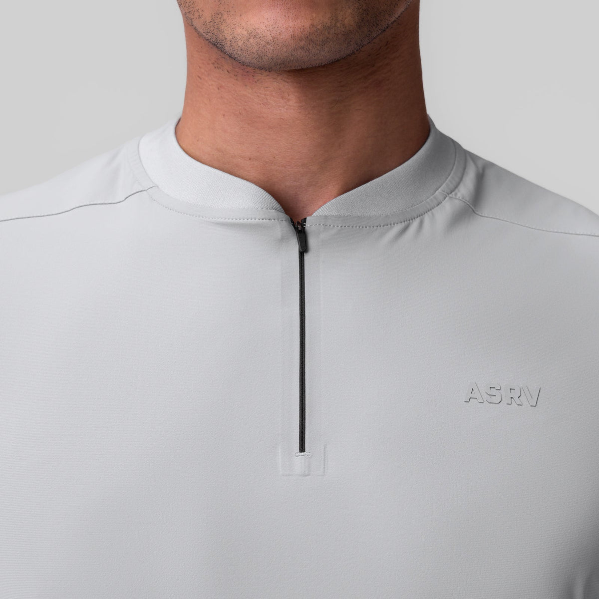 1087. Tetra-Lite® Ice Zip Tee - Slate Grey | ASRV
