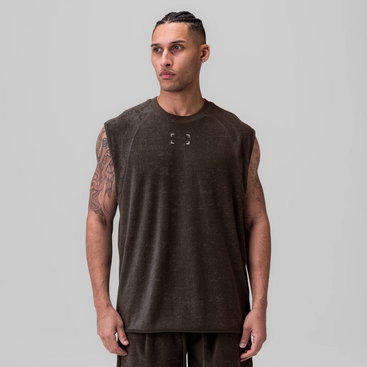 1092. Towel Terry Cutoff - Dark Earth | ASRV