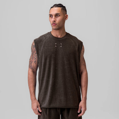 1092. Towel Terry Cutoff - Dark Earth | ASRV