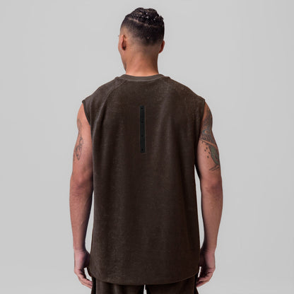 1092. Towel Terry Cutoff - Dark Earth | ASRV