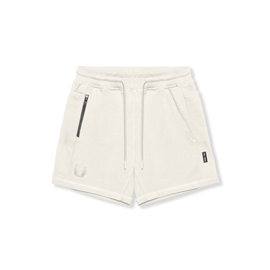0867. Tech-Terry™ Sidelock Sweat Short - Ivory Cream | ASRV
