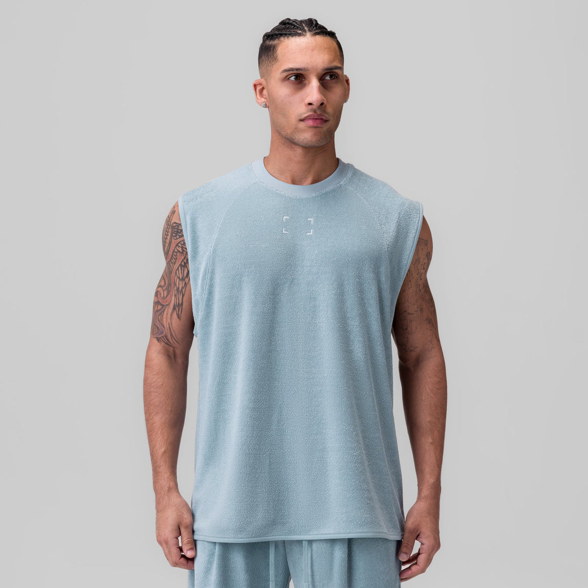 1092. Towel Terry Cutoff - Light Sky | ASRV