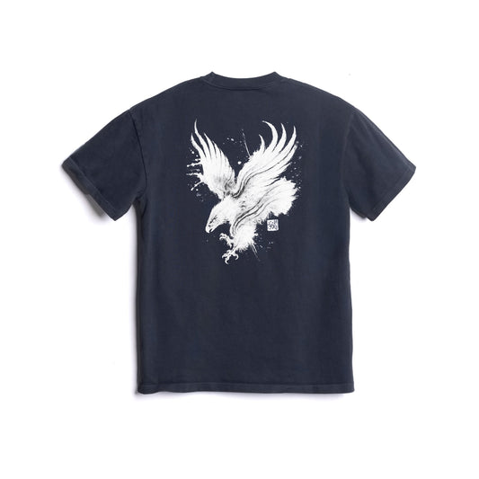 0576. LE Cotton Tee - Navy "Eagle" | ASRV