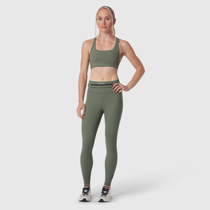 W039. LYCRA® Hybrid Sports Bra - Sage | ASRV