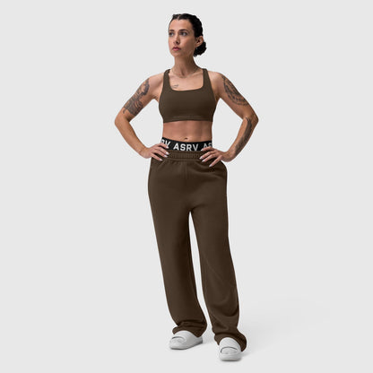 W039. LYCRA® Hybrid Sports Bra - Dark Earth | ASRV
