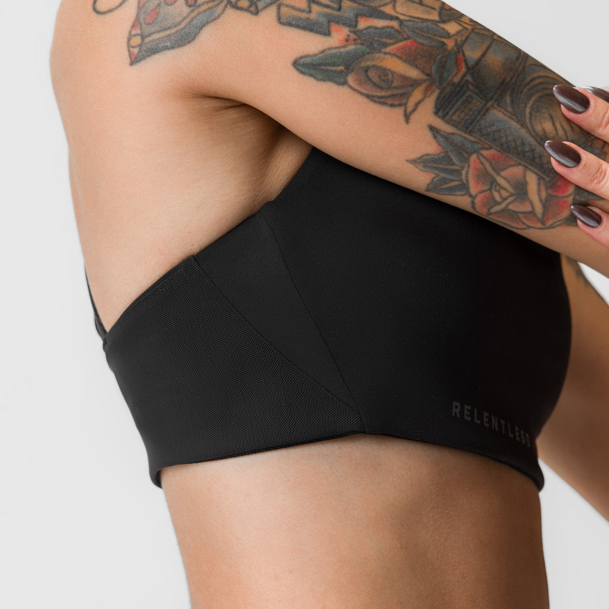 ASRV x Equinox Lycra® Hybrid Sports Bra - Black | ASRV