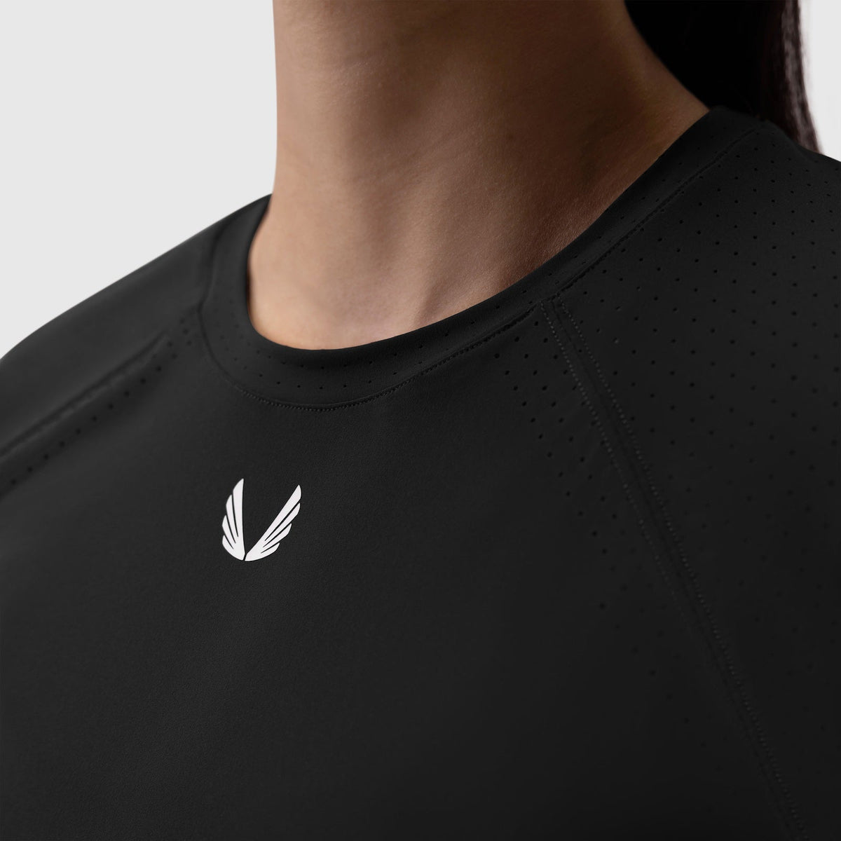 W017. Laser-Vent™ Established Tee - Black | ASRV