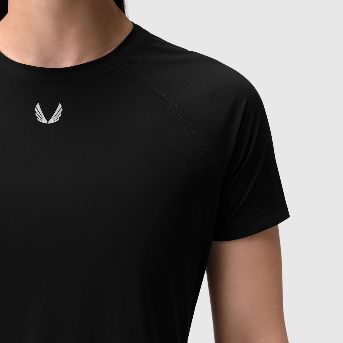 W017. Laser-Vent™ Established Tee - Black | ASRV