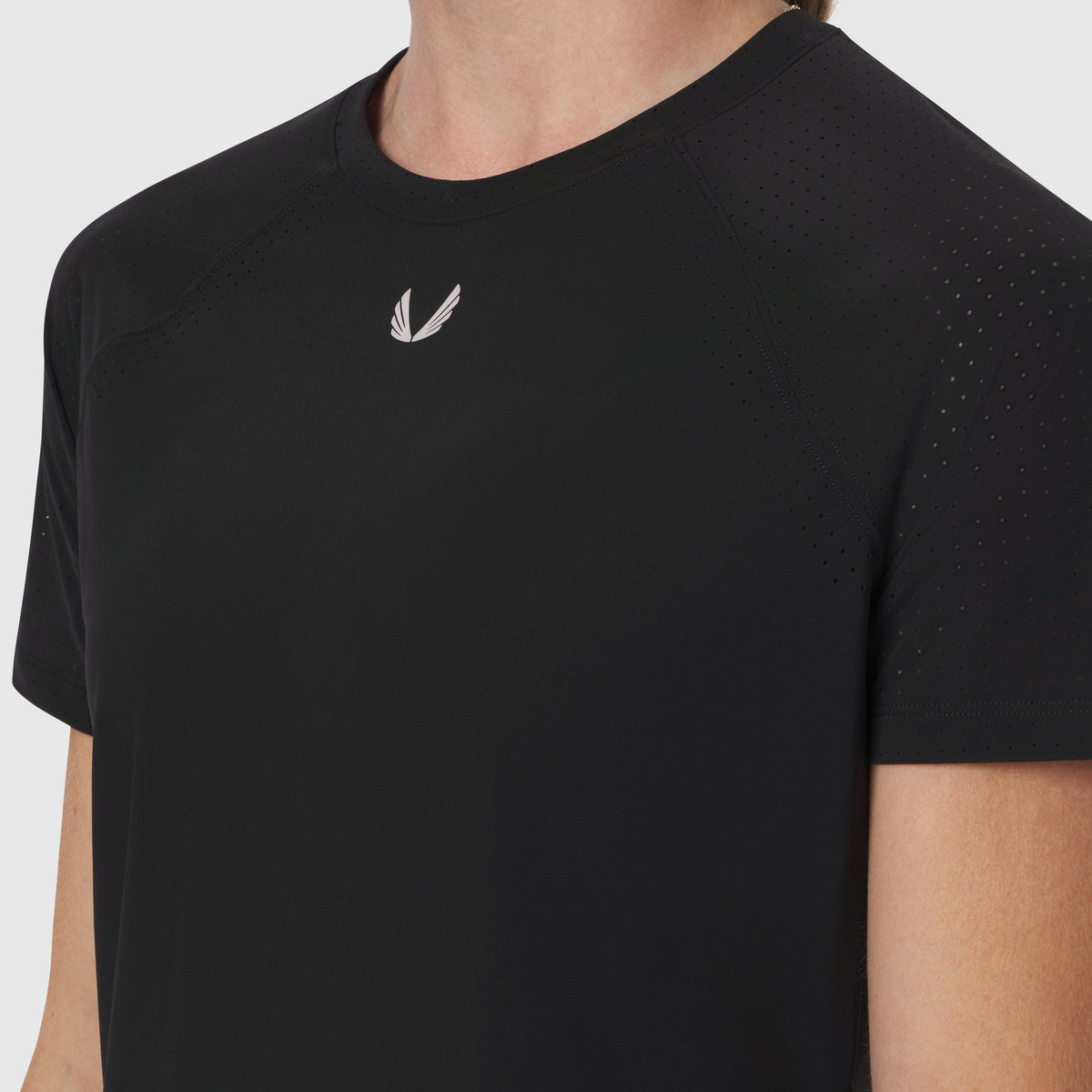 W017. Laser-Vent™ Established Tee - Black | ASRV
