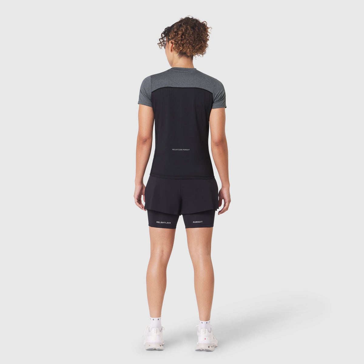W086. AEROSILVER® UPF50+ Run Tee - Black | ASRV
