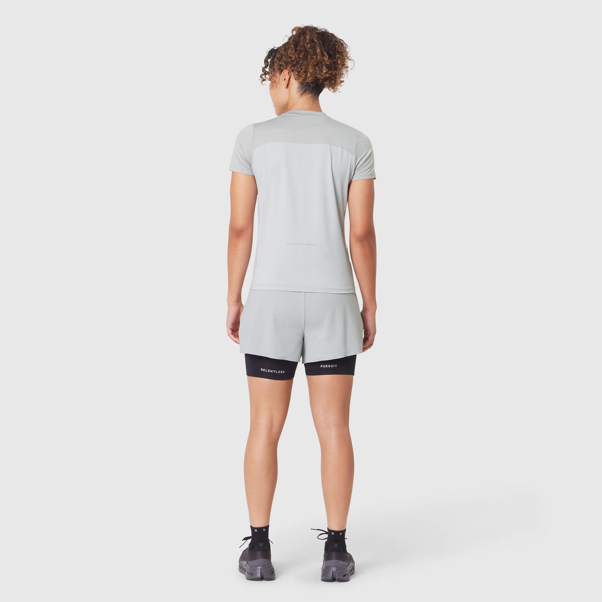 W086. AEROSILVER® UPF50+ Run Tee - Slate Grey | ASRV
