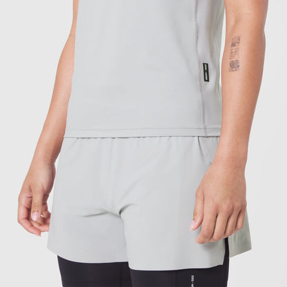 W086. AEROSILVER® UPF50+ Run Tee - Slate Grey | ASRV