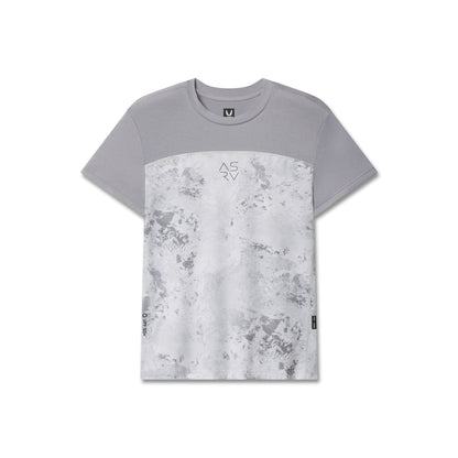 W086. AEROSILVER® UPF50+ Run Tee - Sedona Snow Camo | ASRV