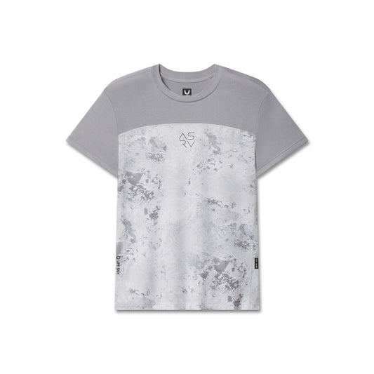 W086. AEROSILVER® UPF50+ Run Tee - Sedona Snow Camo | ASRV