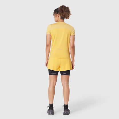 W086. AEROSILVER® UPF50+ Run Tee - Amber | ASRV